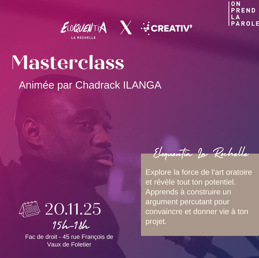 Masterclass sur la prise de parole en public